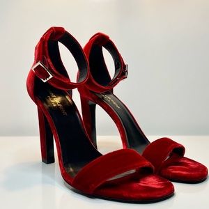 YSL Grace Ankle-strap Sandal.